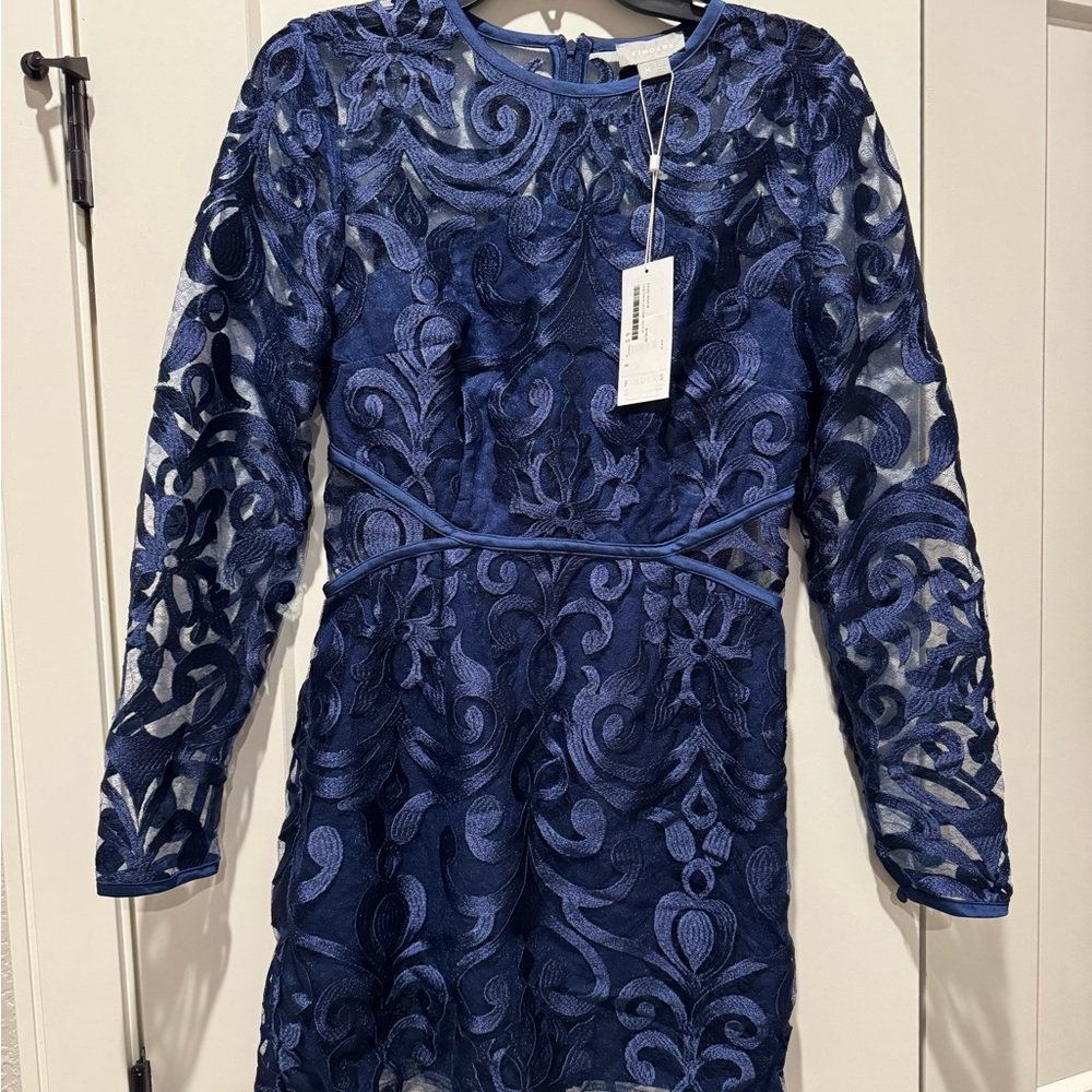 Long Sleeve Lace Mini Dress